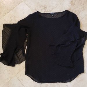Ann Taylor swiss dot blouse